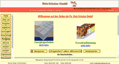 Desktop Screenshot of holz-schulze.de