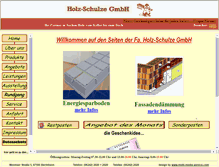 Tablet Screenshot of holz-schulze.de